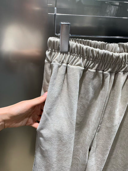 12C305 秋冬款挺料鬆緊腰長寬褲