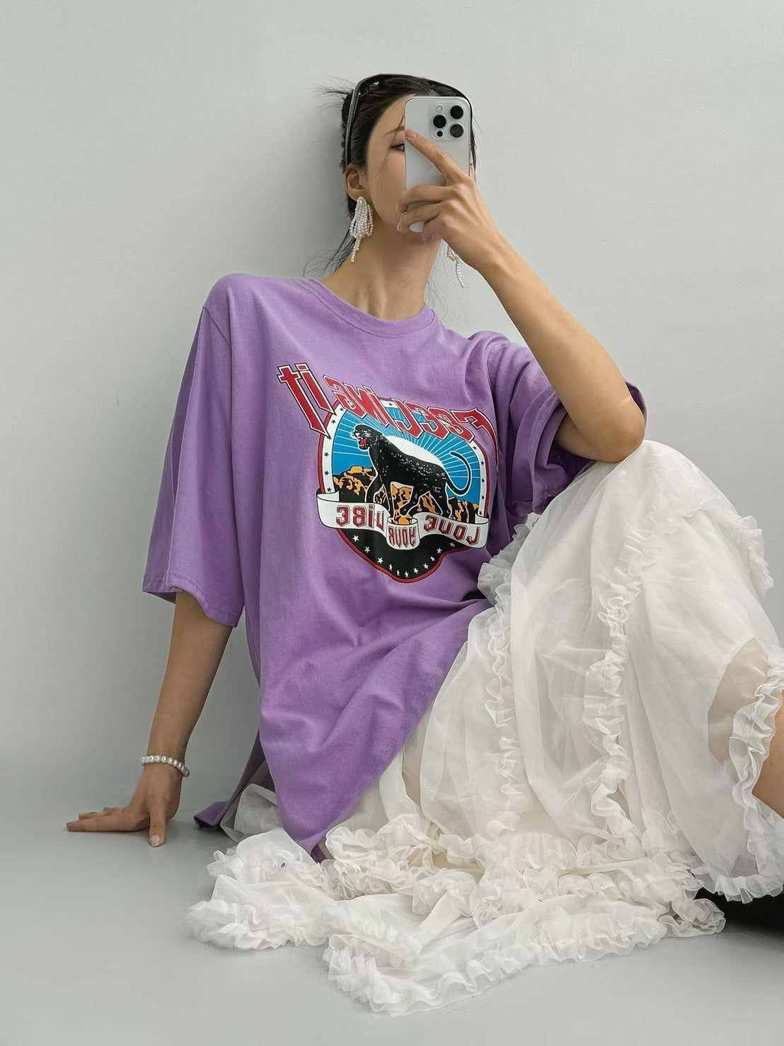 3D116 黑豹長版短T