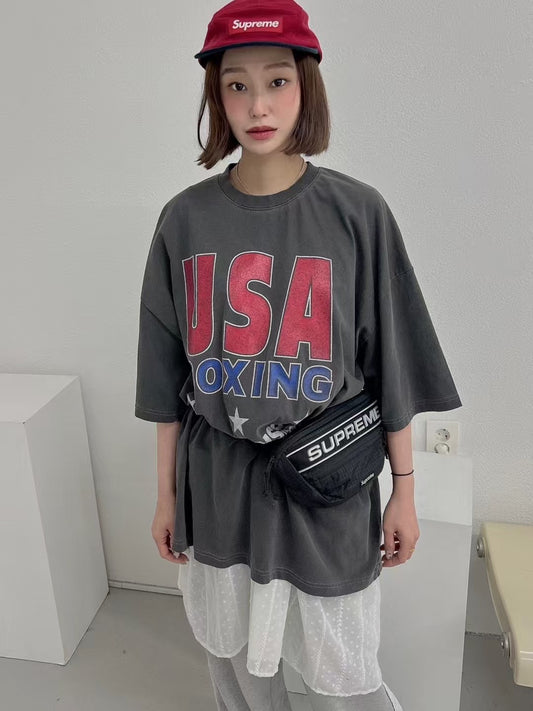 TS1762 USA水洗寬T