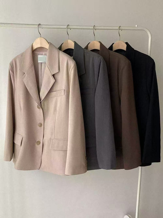 JK1877 長版挺闊西裝外套