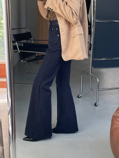 PL762 秋款喇叭靴型長褲