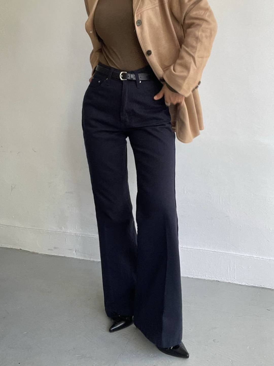 PL762 秋款喇叭靴型長褲