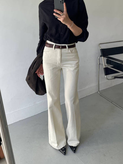 PL762 秋款喇叭靴型長褲