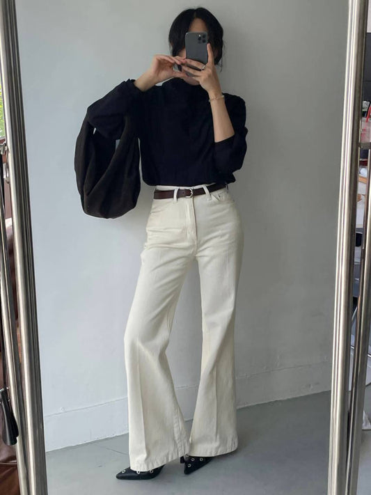 PL762 秋款喇叭靴型長褲