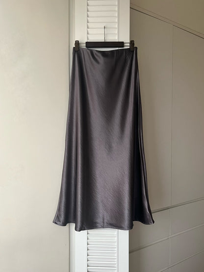 KL1045 珠光緞面長裙