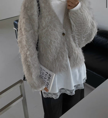 ST4529 下蕾絲長版T