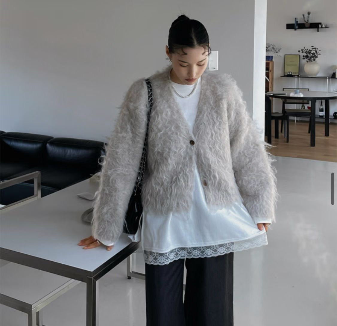 ST4529 下蕾絲長版T