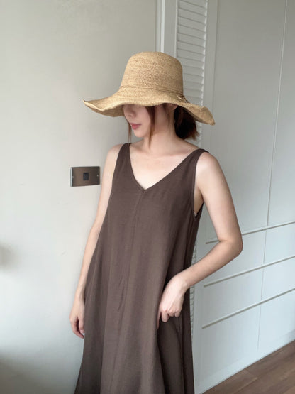 HT354 天然草編大圓帽