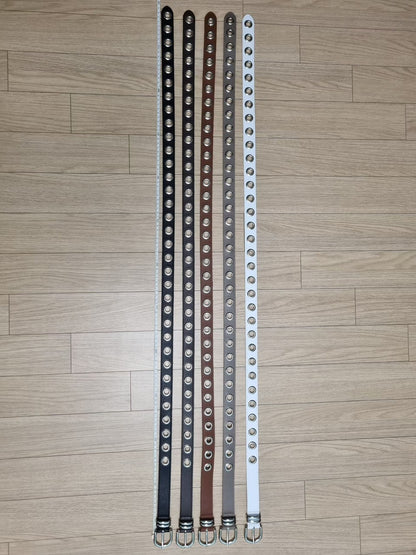 BT093 銀圈真皮腰帶