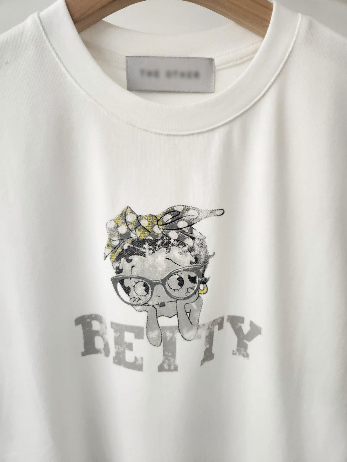TS901 黑白Betty合版棉T