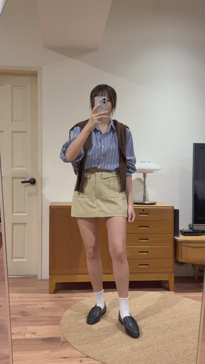SH903 雙色直條紋襯衫